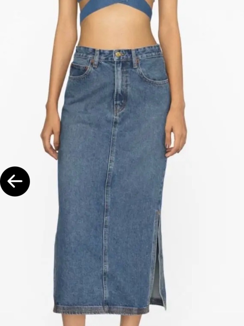 B Sides Carrera denim skirt new with tags originally 425